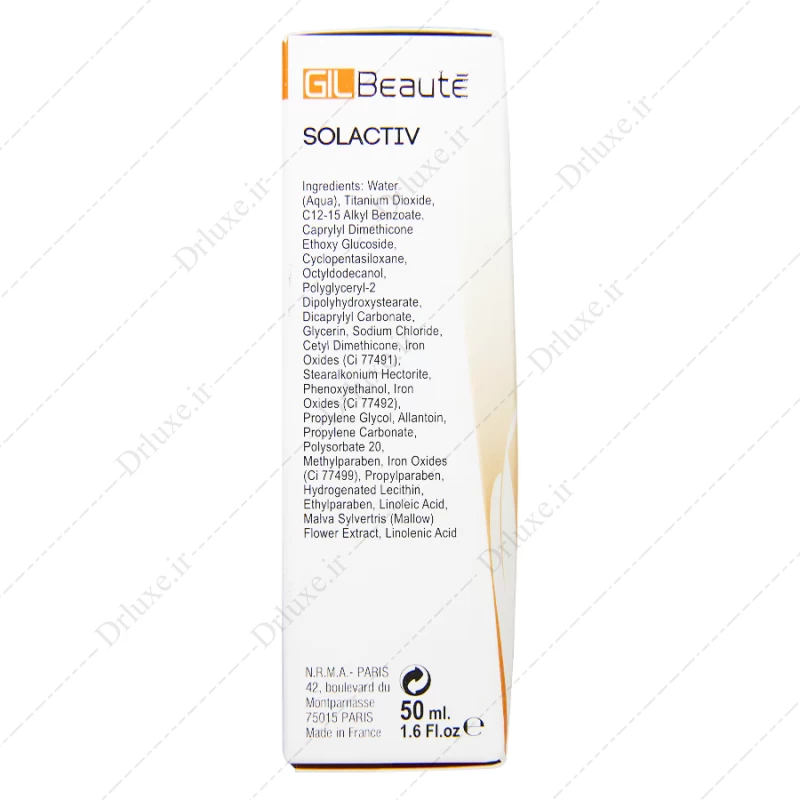 کرم ضد آفتاب SPF50 فاقد چربی بژ روشن Solactiv ژیل بوته 50 میلی لیتر - دکتر لوکس